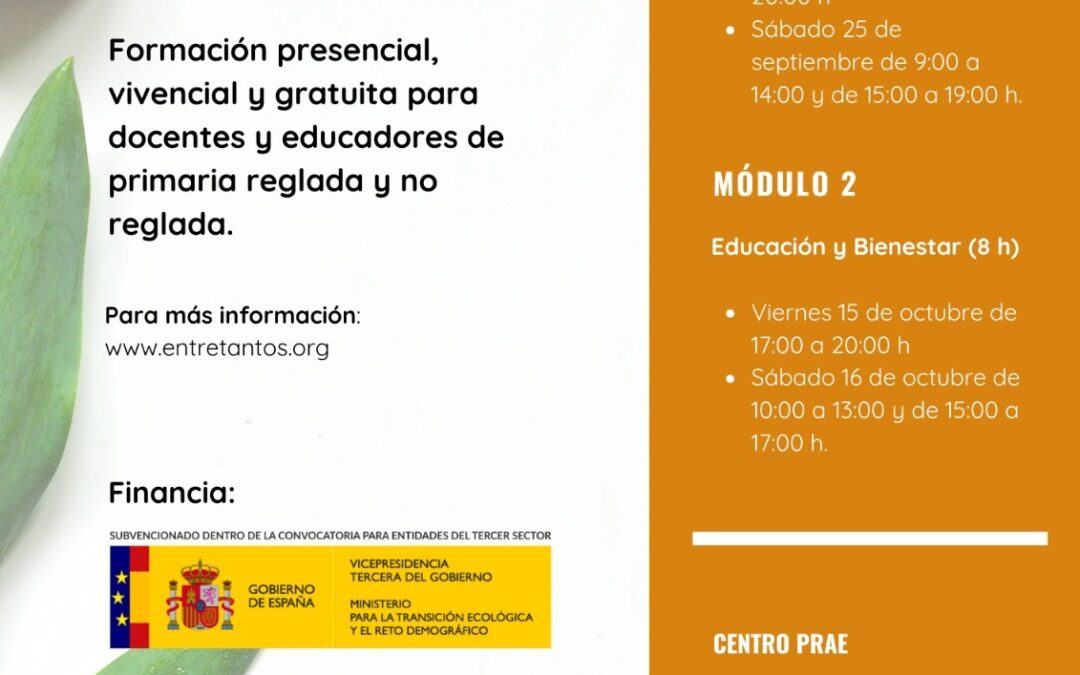 Curso: educación, bienestar y naturaleza