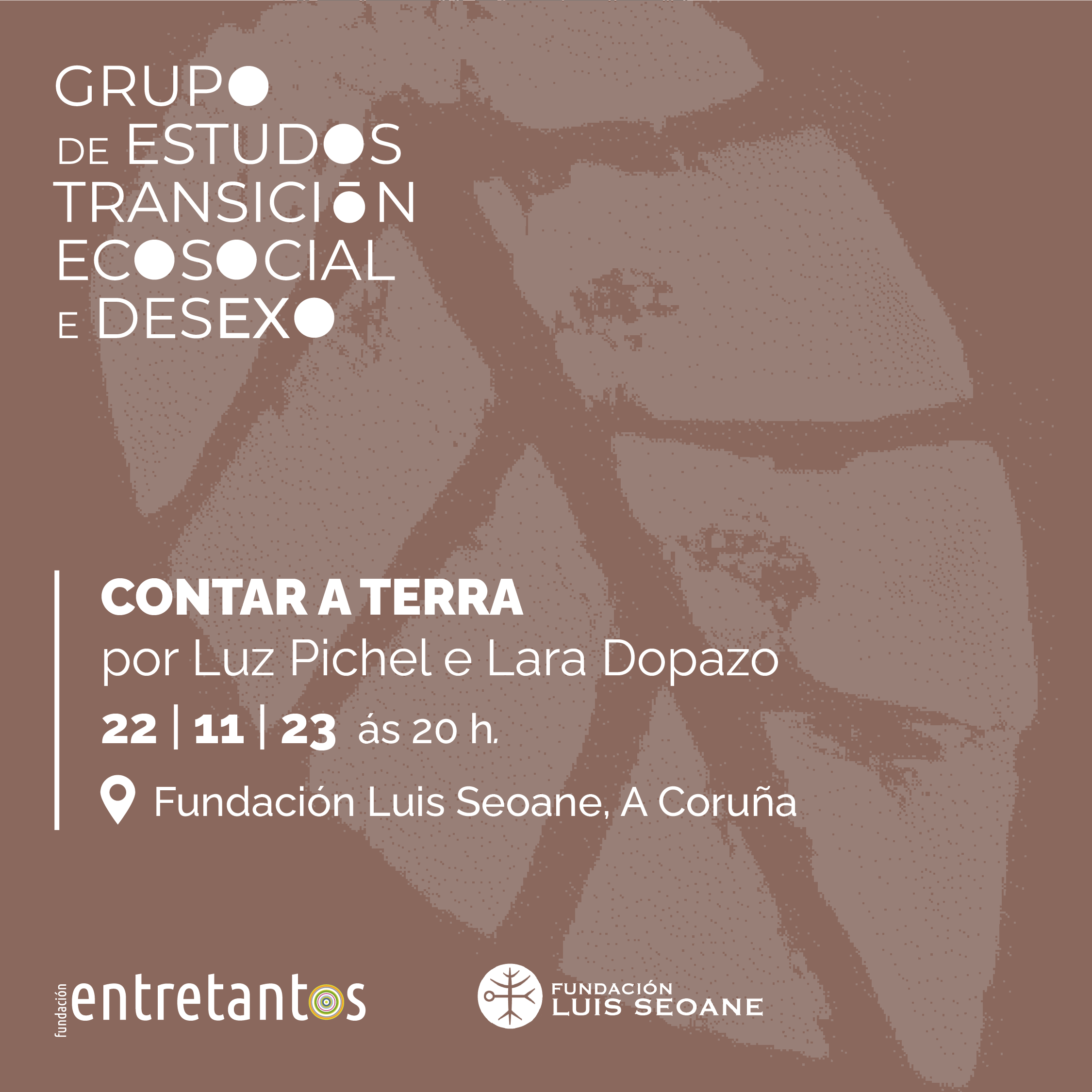 As poetas Luz Pichel e Lara Dopazo abren o Grupo de Estudos Transición Ecosocial e Desexo o 22 de novembro