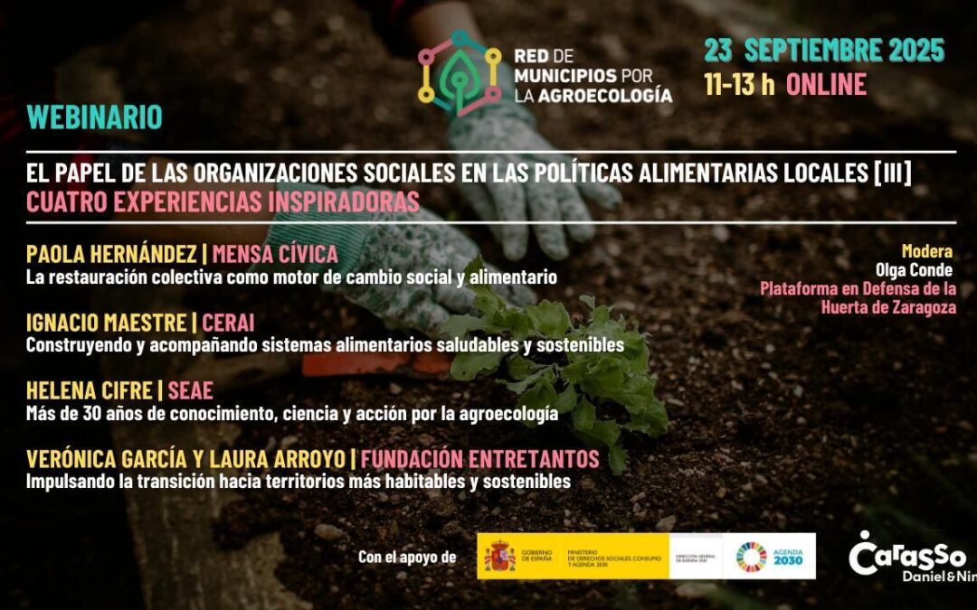 Webinario: El papel de las organizaciones sociales en las políticas alimentarias locales (III)